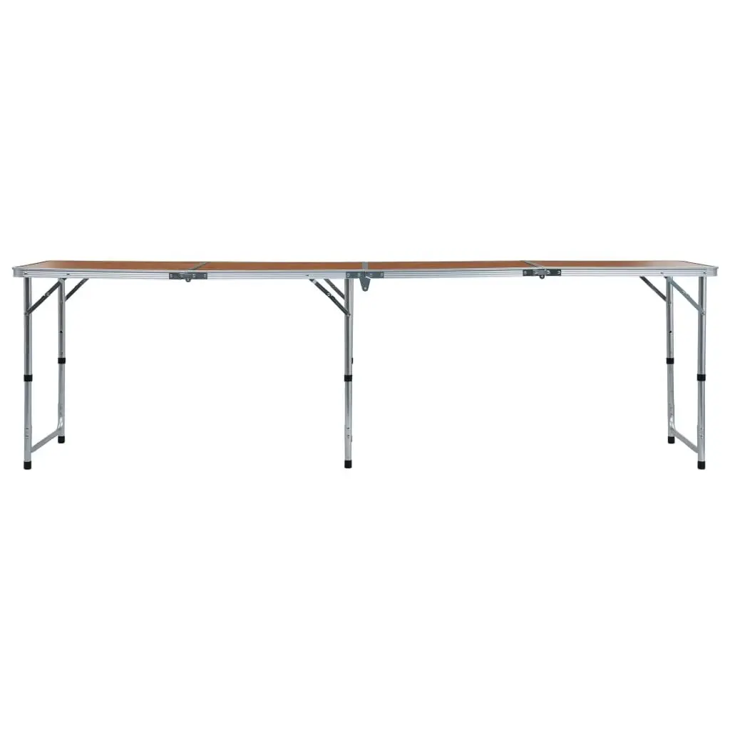 Foldable Camping Table Aluminium 240x60 cm 48176