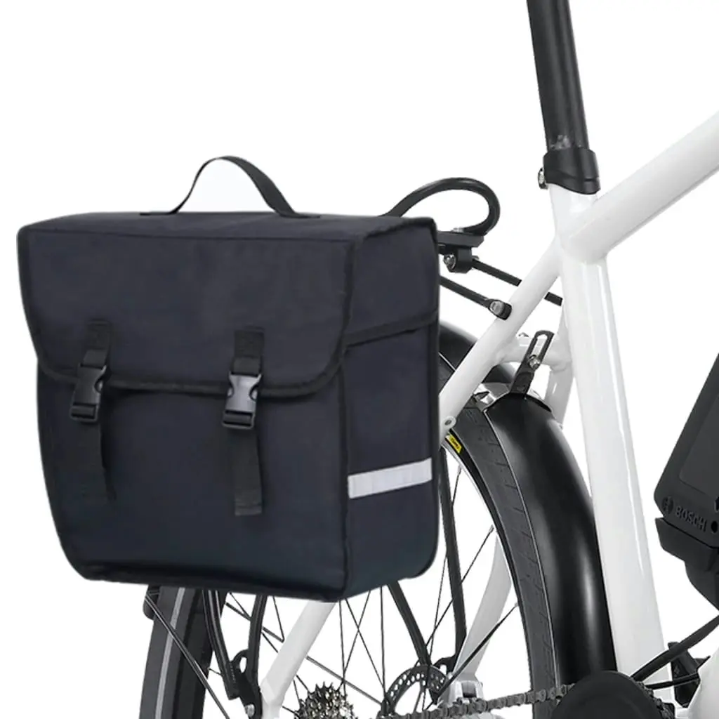 Single Bicycle Bag for Pannier Rack Waterproof 21 L Black 93252