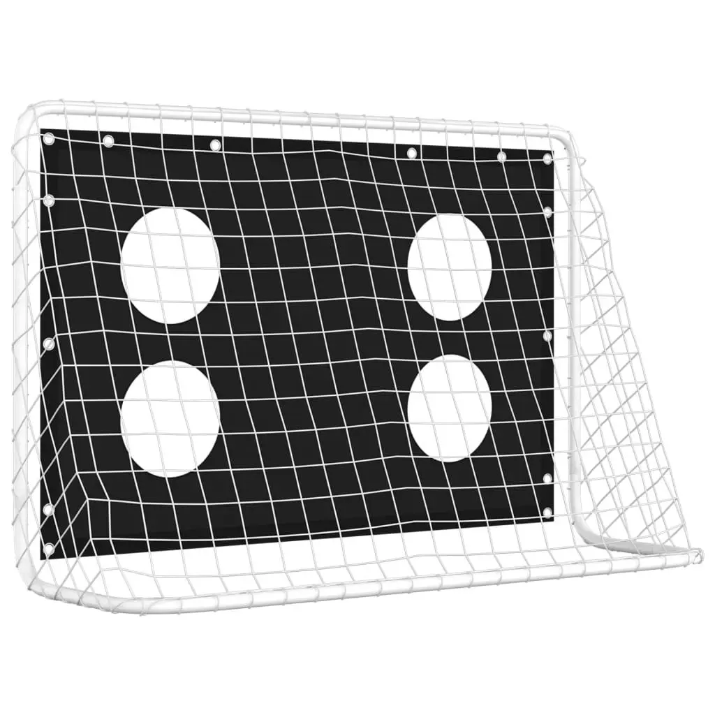 Soccer Goal Training Net Steel 184x61x122 cm 93376