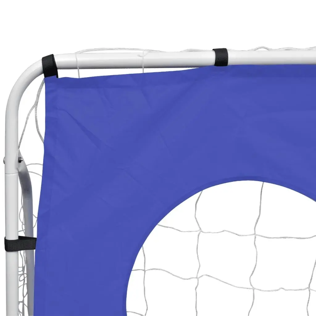 Soccer Goal with Aiming Wall Steel 240 x 92 x 150 cm High-quality 90573