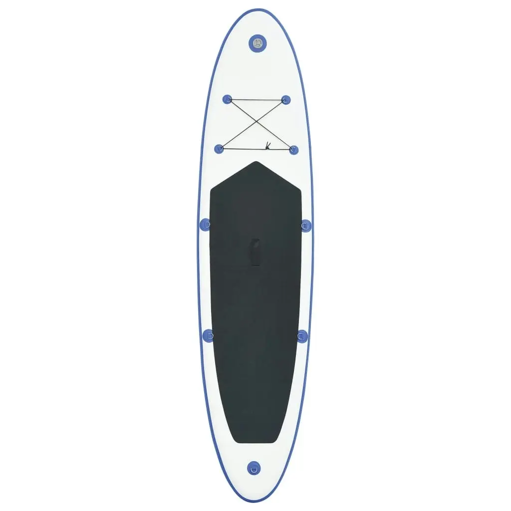 Stand Up Paddle Board Set SUP Surfboard Inflatable Blue and White 90633