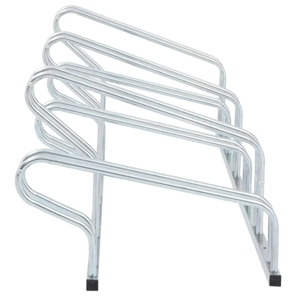 Bicycle Stand for 6 Bikes Floor Freestanding Galvanised Steel 4005577