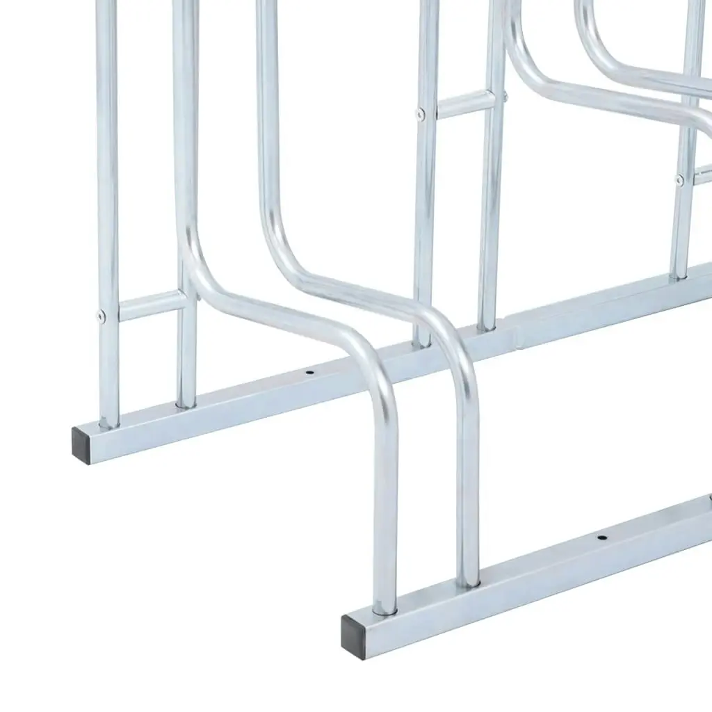 Bicycle Stand for 6 Bikes Floor Freestanding Galvanised Steel 4005572