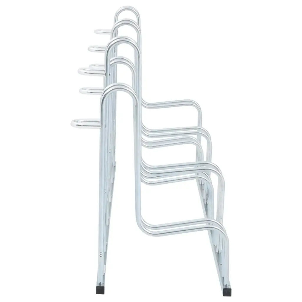 Bicycle Stand for 6 Bikes Floor Freestanding Galvanised Steel 4005572