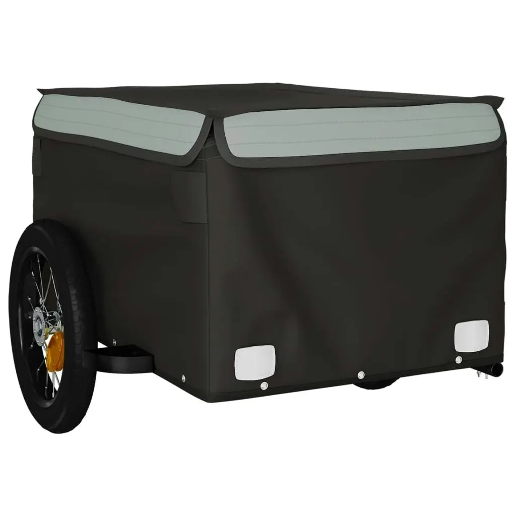 Bike Trailer Black and Grey 30 kg Iron 94077