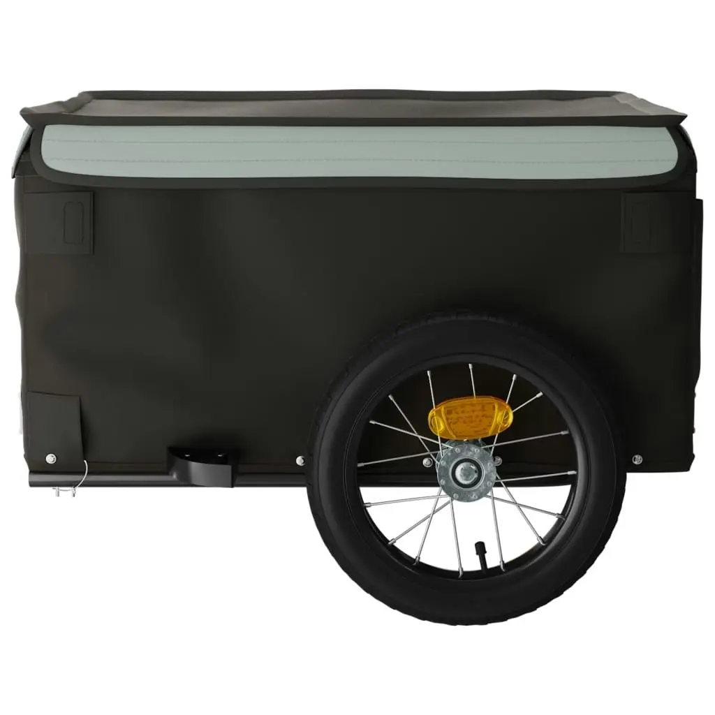 Bike Trailer Black and Grey 30 kg Iron 94077