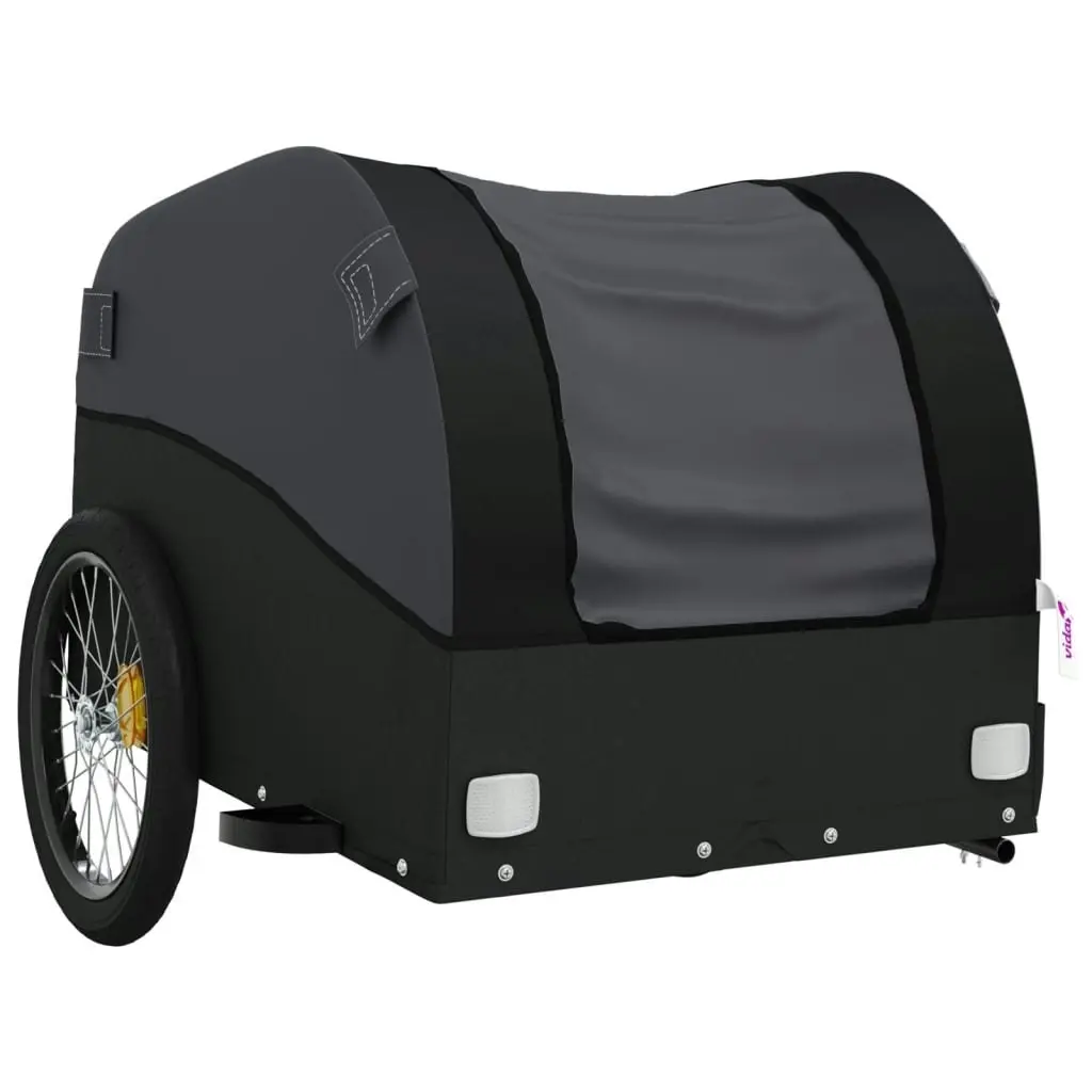 Bike Trailer Black 30 kg Iron 94122