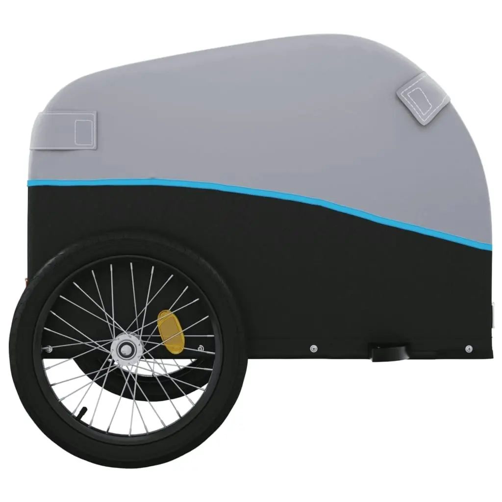 Bike Trailer Black and Blue 30 kg Iron 94121