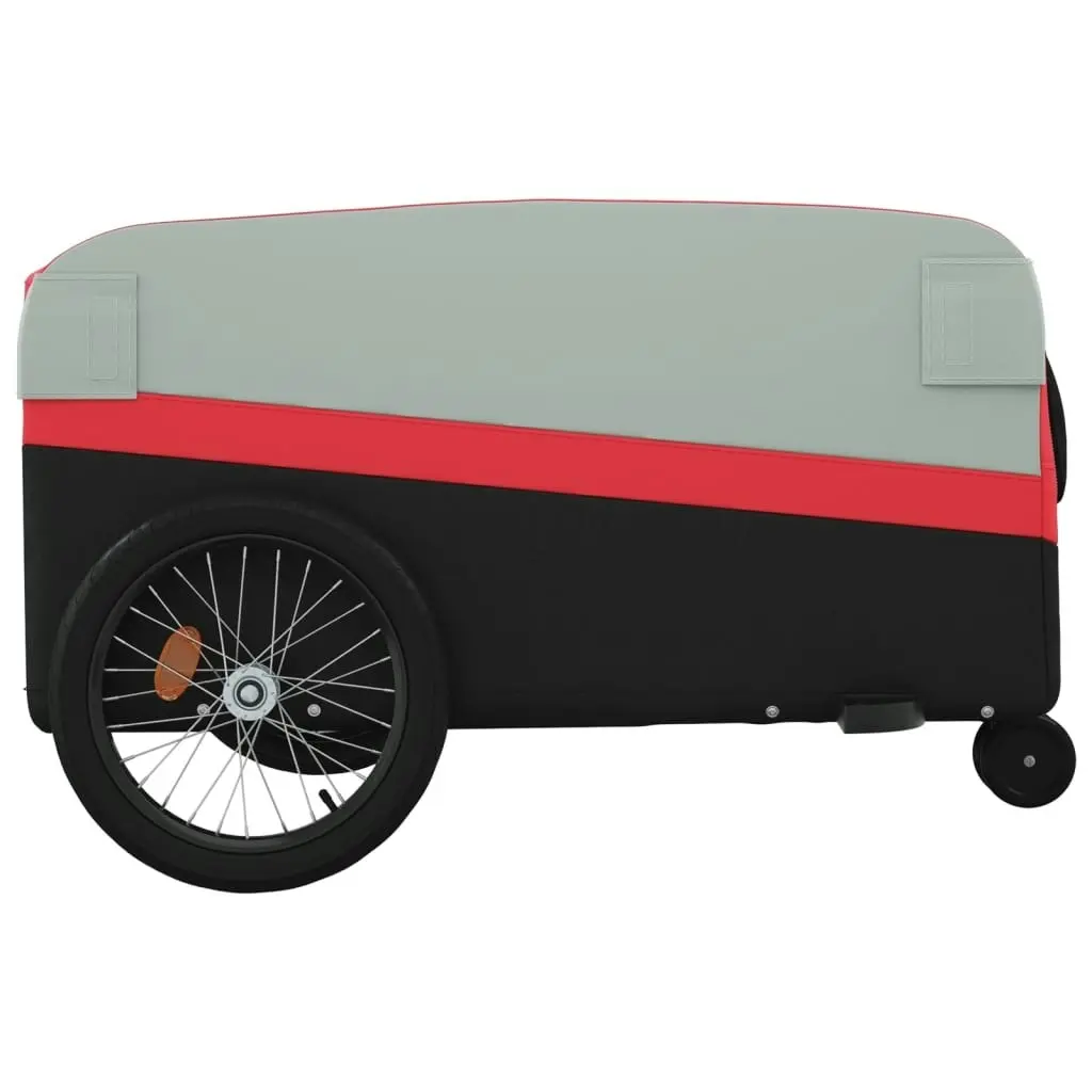 Bike Trailer Black and Red 45 kg Iron 94062