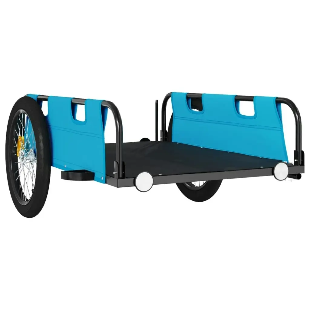 Bike Trailer Blue Oxford Fabric and Iron 94177