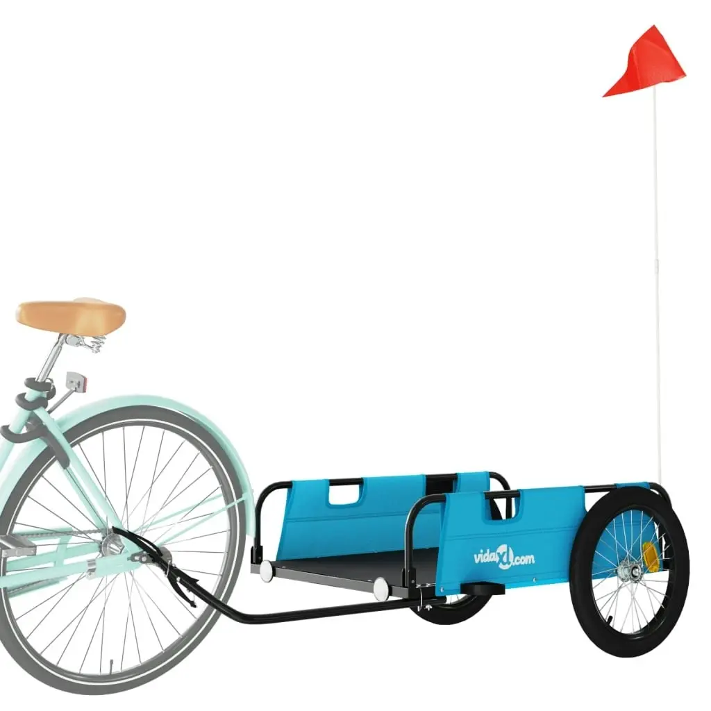 Bike Trailer Blue Oxford Fabric and Iron 94177