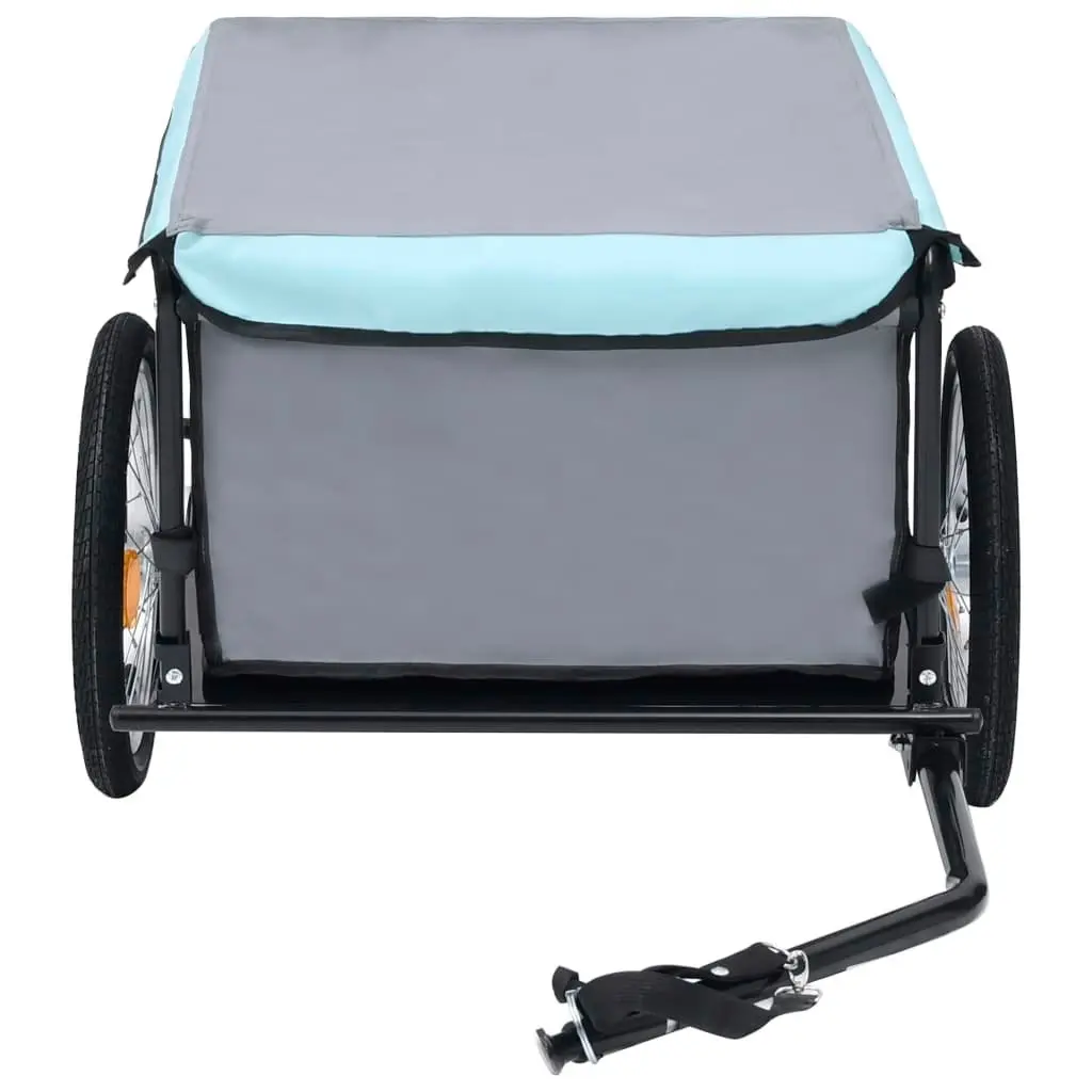 Bike Trailer Black and Blue 65 kg 92589