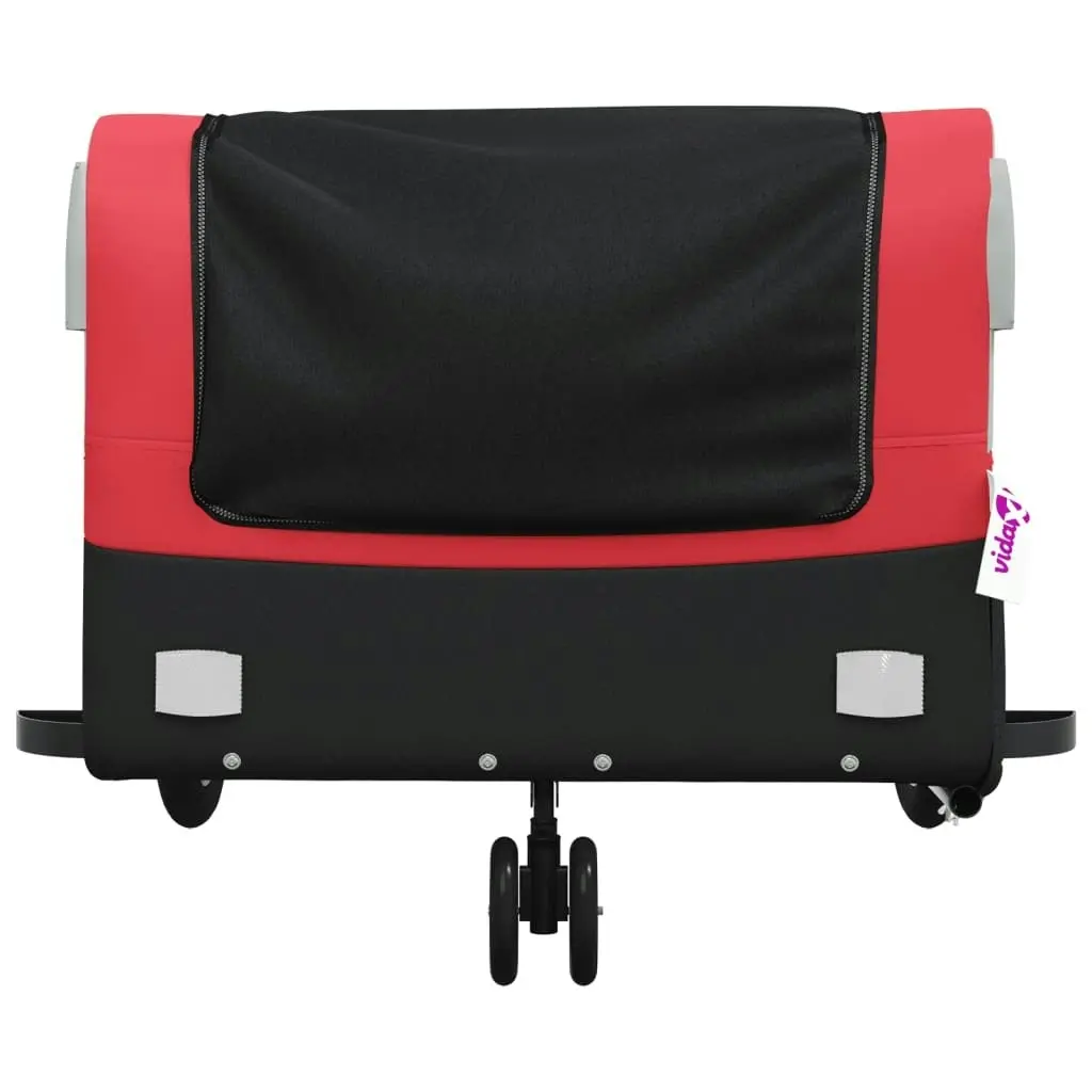 Bike Trailer Black and Red 45 kg Iron 94069