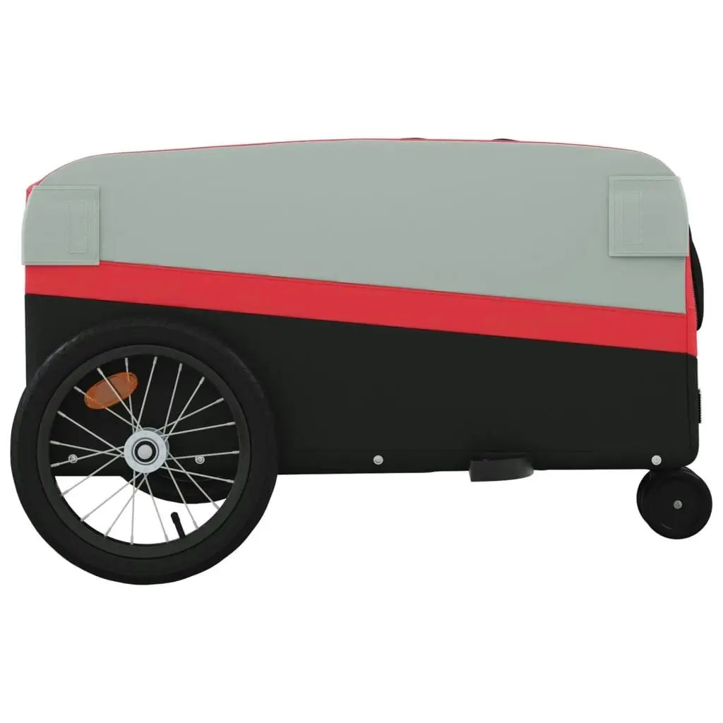 Bike Trailer Black and Red 45 kg Iron 94069