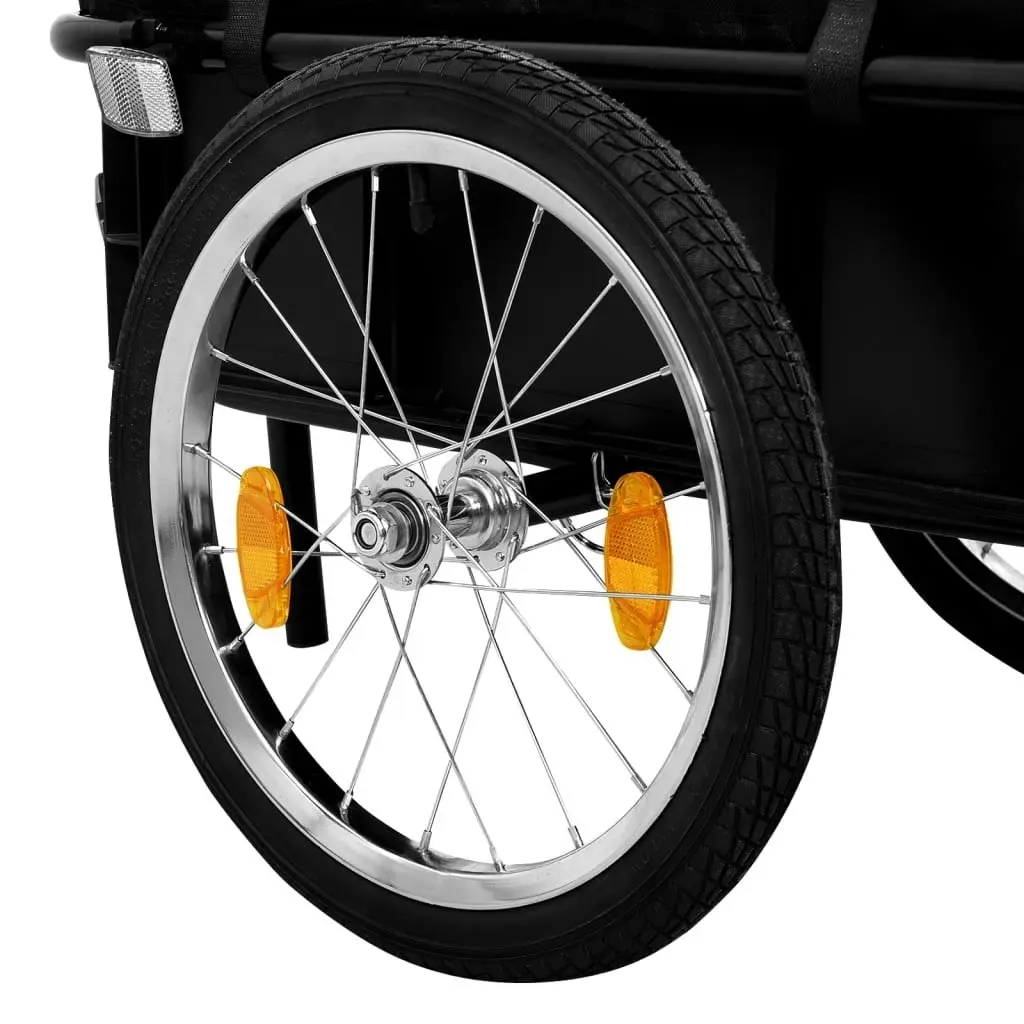 Bike Trailer/Hand Wagon 155x60x83 cm Steel Black 91771