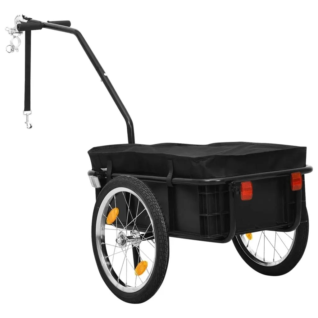 Bike Trailer/Hand Wagon 155x60x83 cm Steel Black 91771