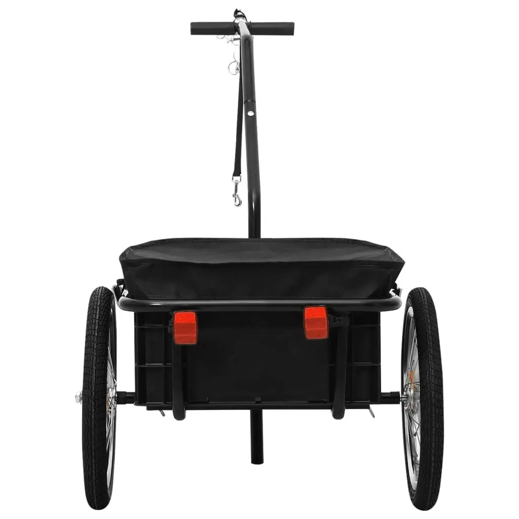 Bike Trailer/Hand Wagon 155x60x83 cm Steel Black 91771