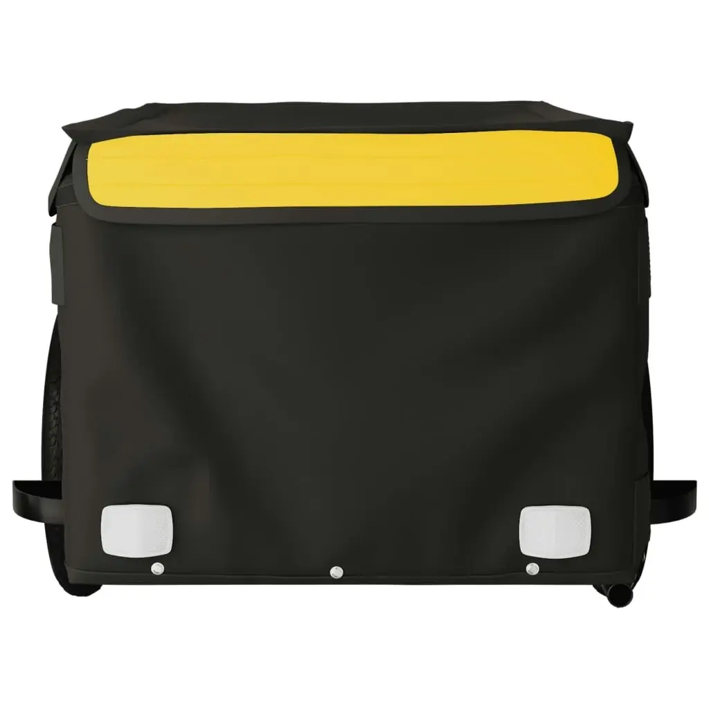 Bike Trailer Black and Yellow 30 kg Iron 94078