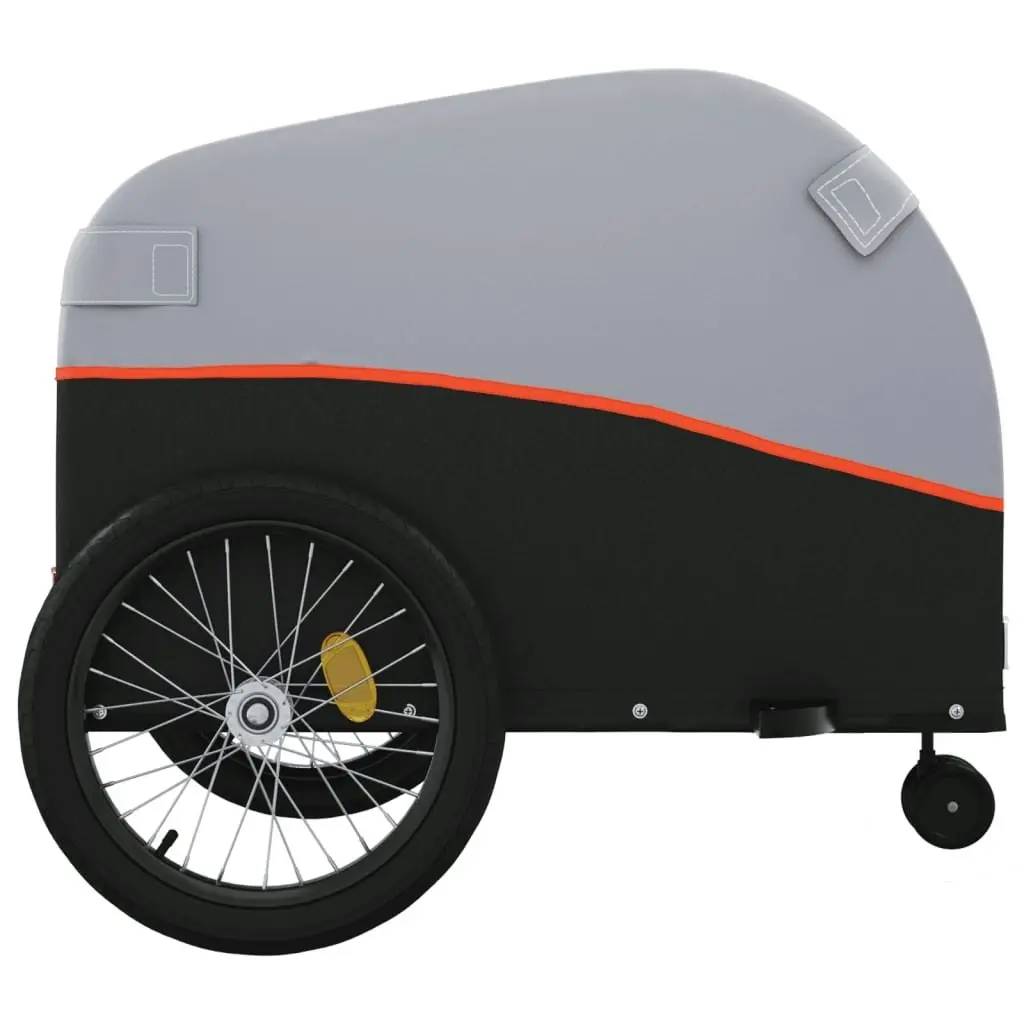 Bike Trailer Black and Orange 45 kg Iron 94145