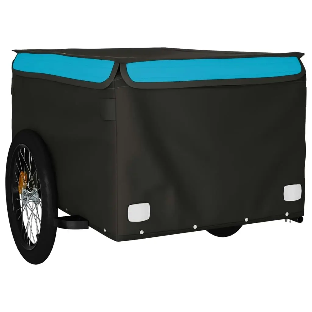 Bike Trailer Black and Blue 45 kg Iron 94093