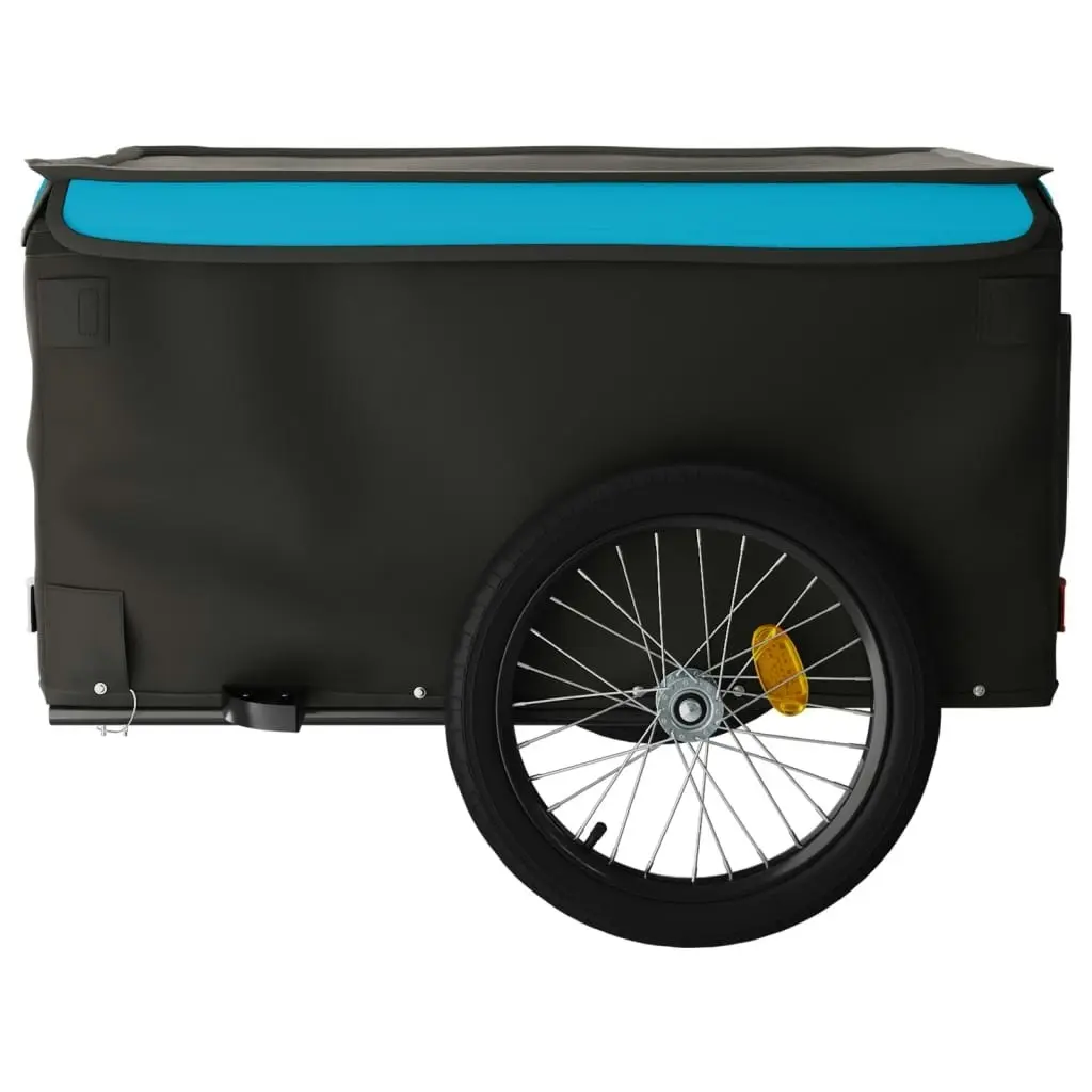 Bike Trailer Black and Blue 45 kg Iron 94093