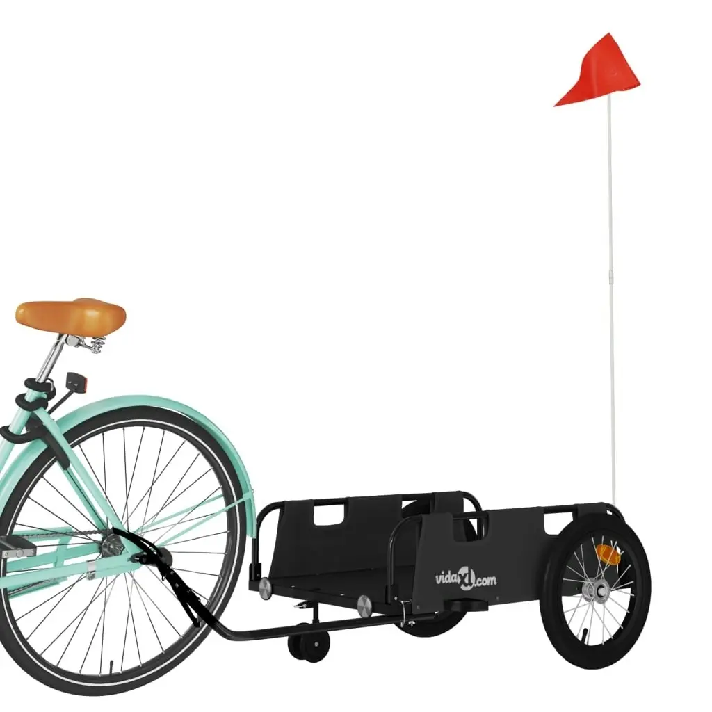 Bike Trailer Black Oxford Fabric and Iron 94192