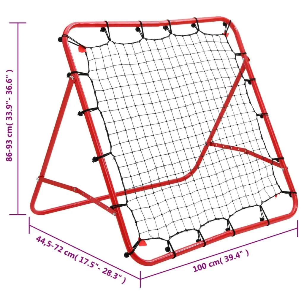 Adjustable Football Kickback Rebounder 100 x 100 cm 90685