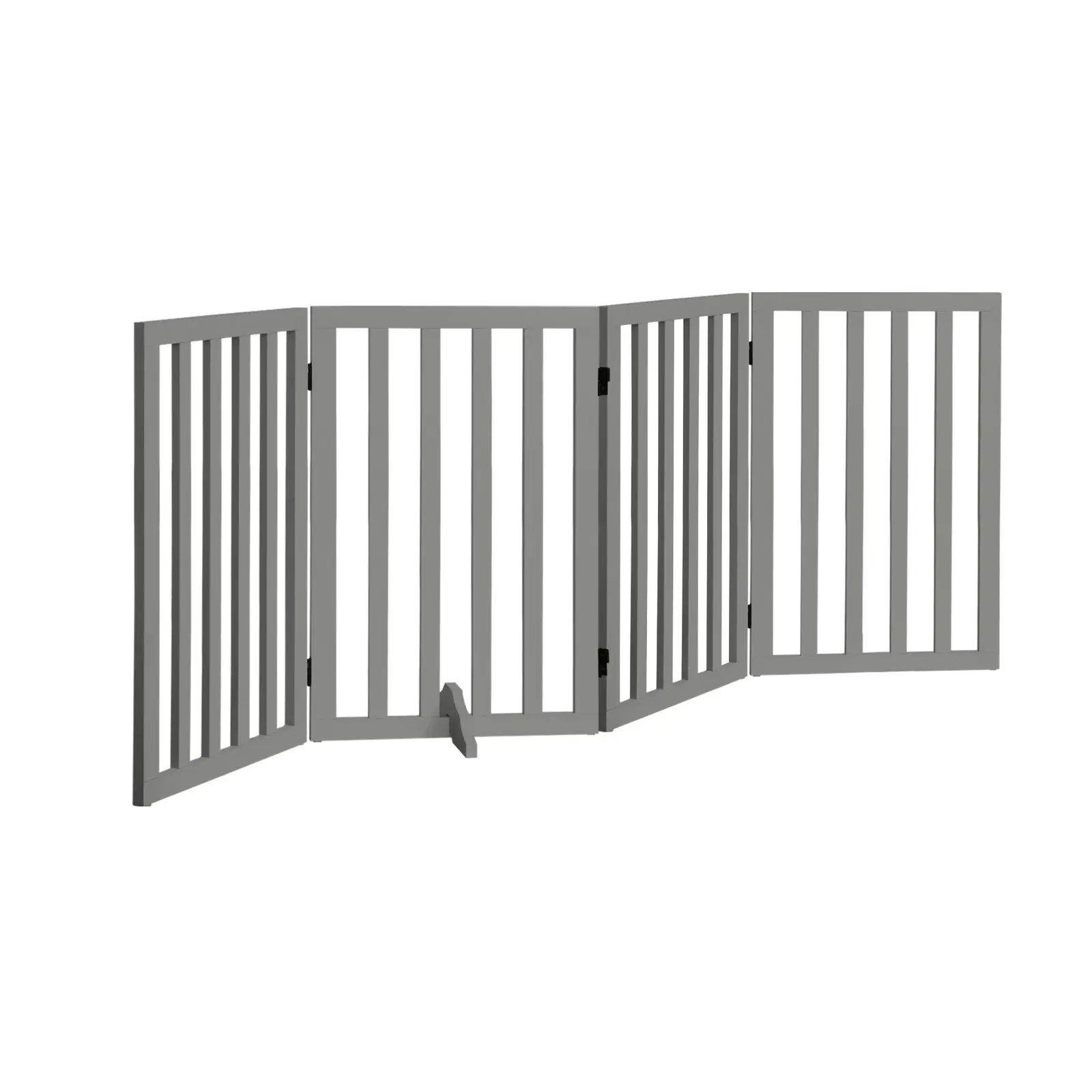 Alopet Wooden Pet Gate Dog Fence 189x80cm 4 Panels Safety Stair Barrier Security Door