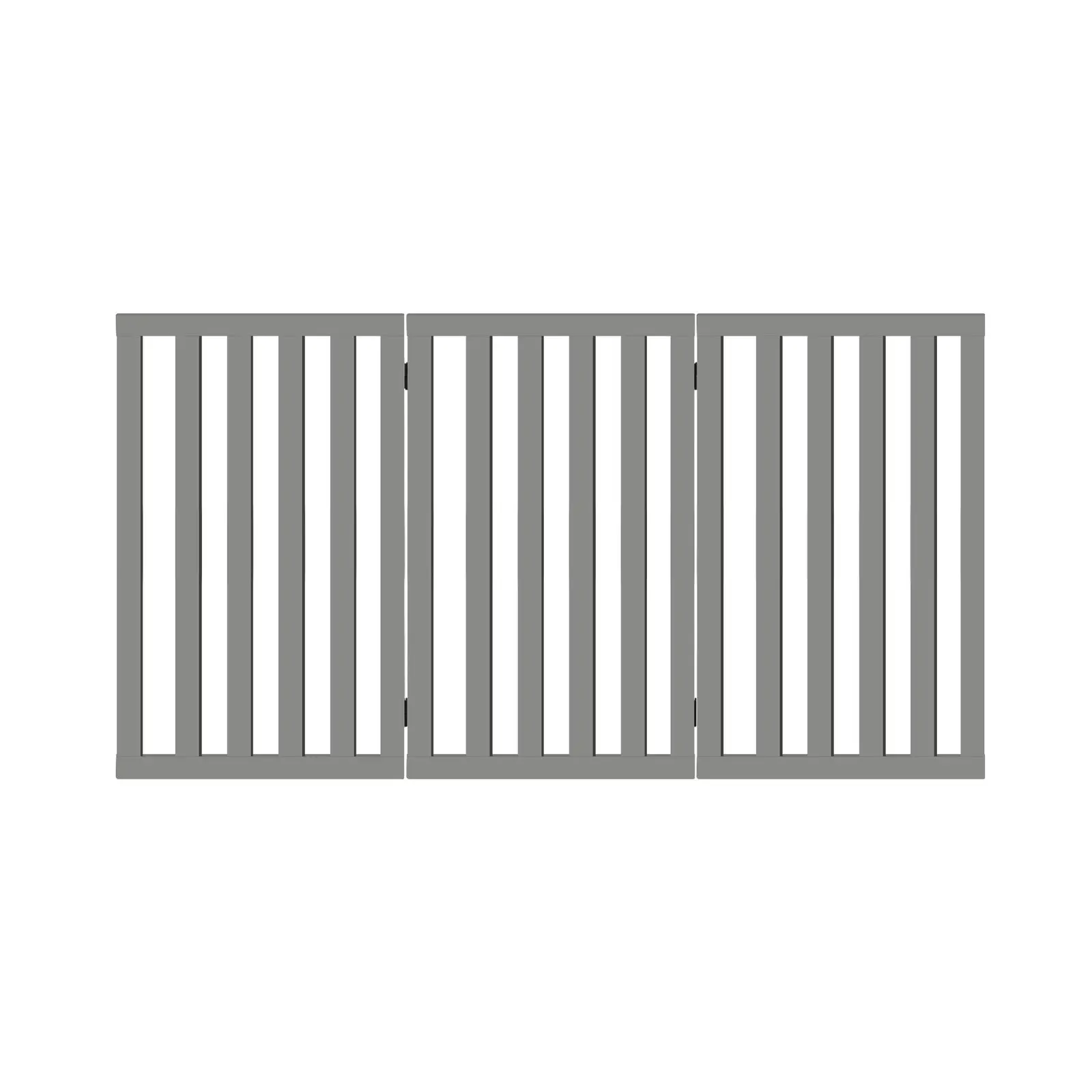 Alopet Wooden Pet Gate Dog Fence 142x80cm 3 Panels Safety Stair Barrier Security Door