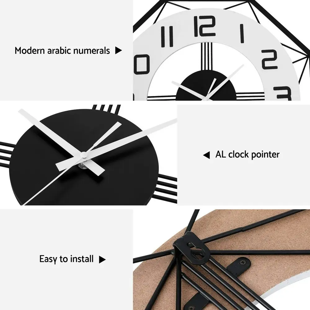 Artiss 60CM Wall Clock Octagon