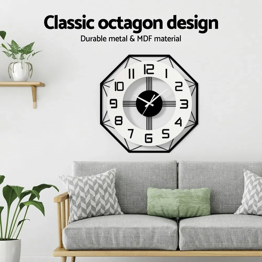 Artiss 60CM Wall Clock Octagon