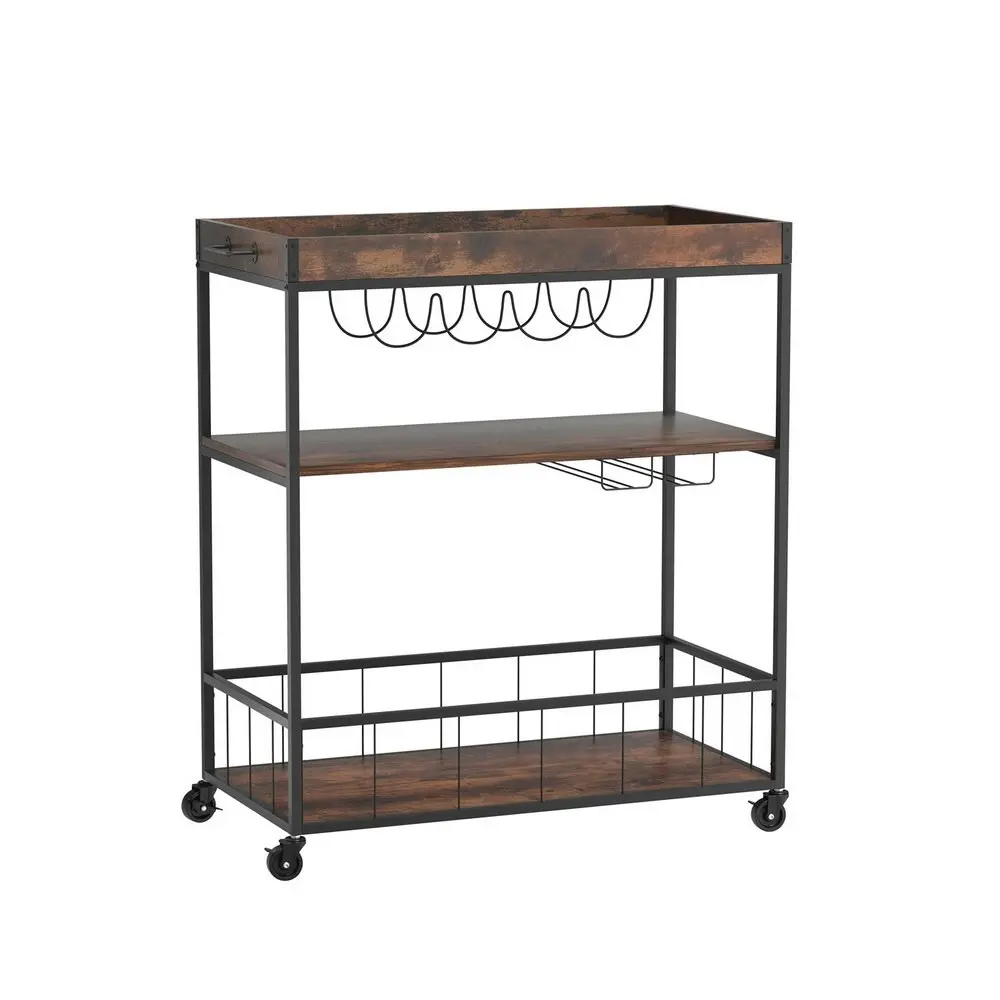 Artiss Kitchen Island Rolling Serving Cart