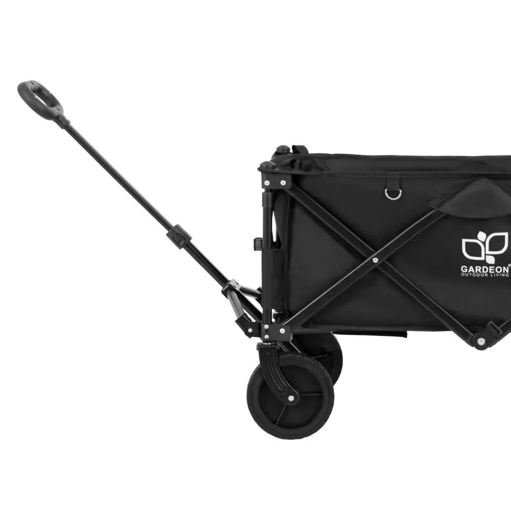 Gardeon Garden Cart with Opening Rear Black