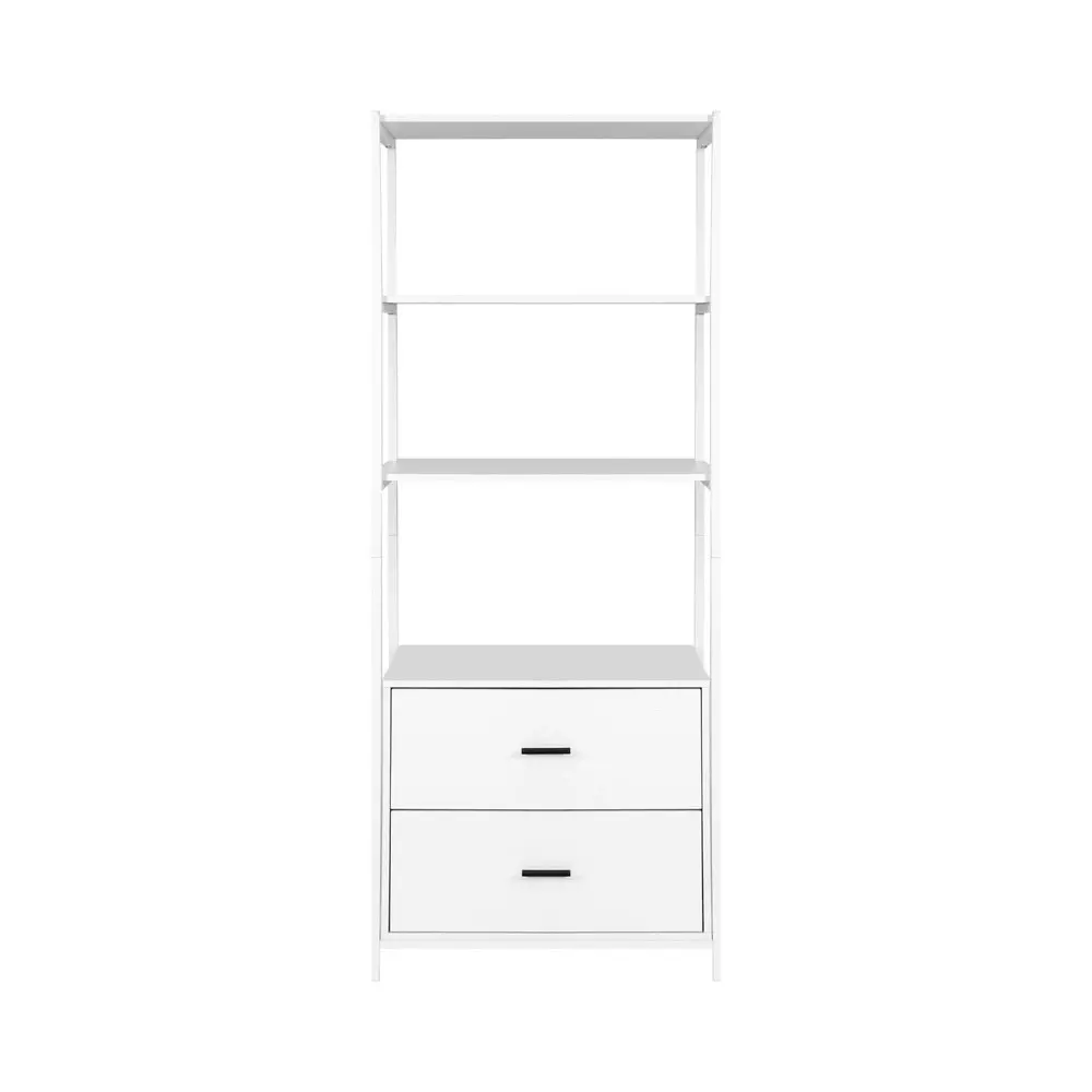 Artiss Bookshelf Display Shelf 2 Drawers 152CM White