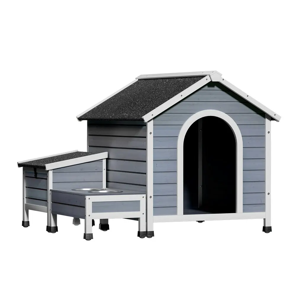 i.Pet Dog Kennel House Large Wooden Outdoor Pet Kennels Indoor Puppy Cabin