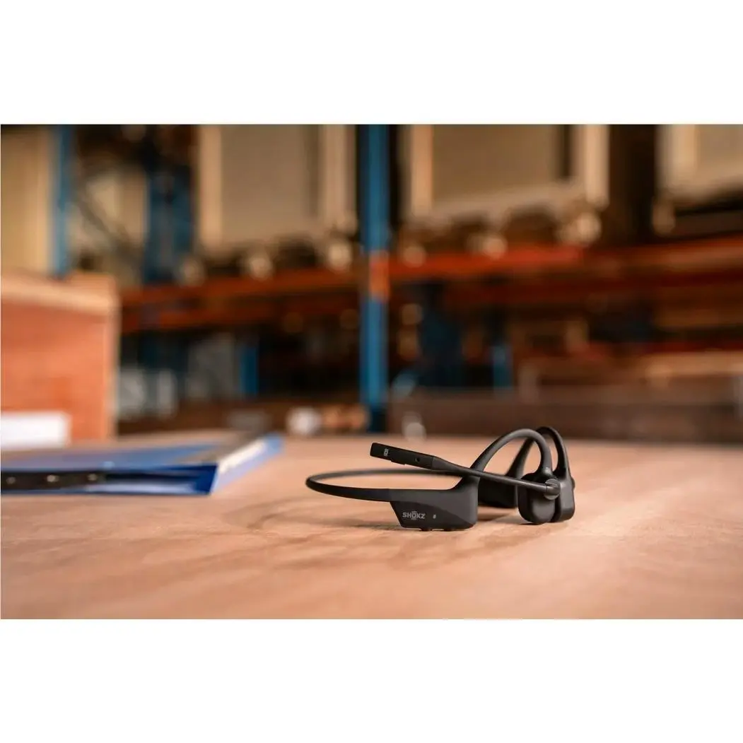 SHOKZ Opencomm 2 Stereo Bone Conduction Bluetooth Headset - Black