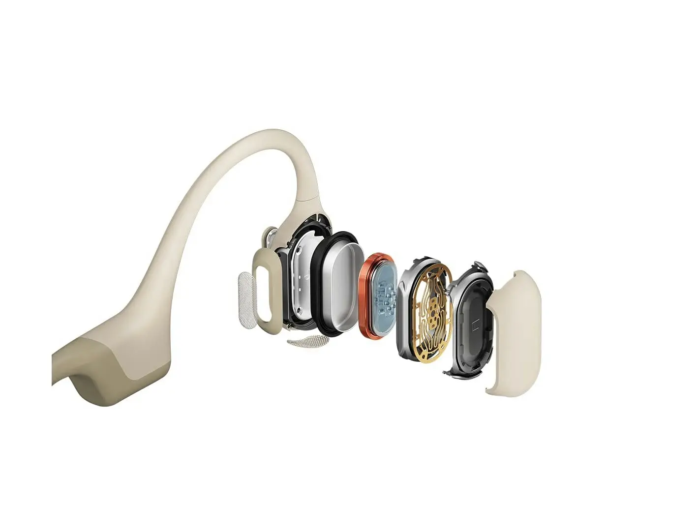 SHOKZ Openrun Pro Bone Conduction Sports Headphones - Beige