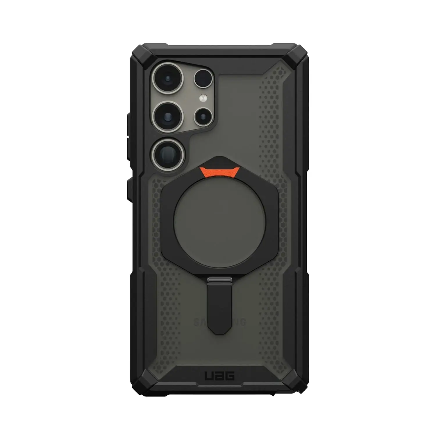 UAG Plasma Case For Samsung Galaxy S24 - Black/orange