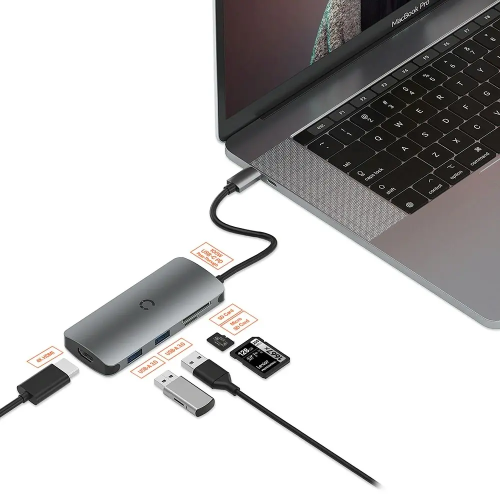 Cygnett Unite Pocketmate Usb-c Hub - Black