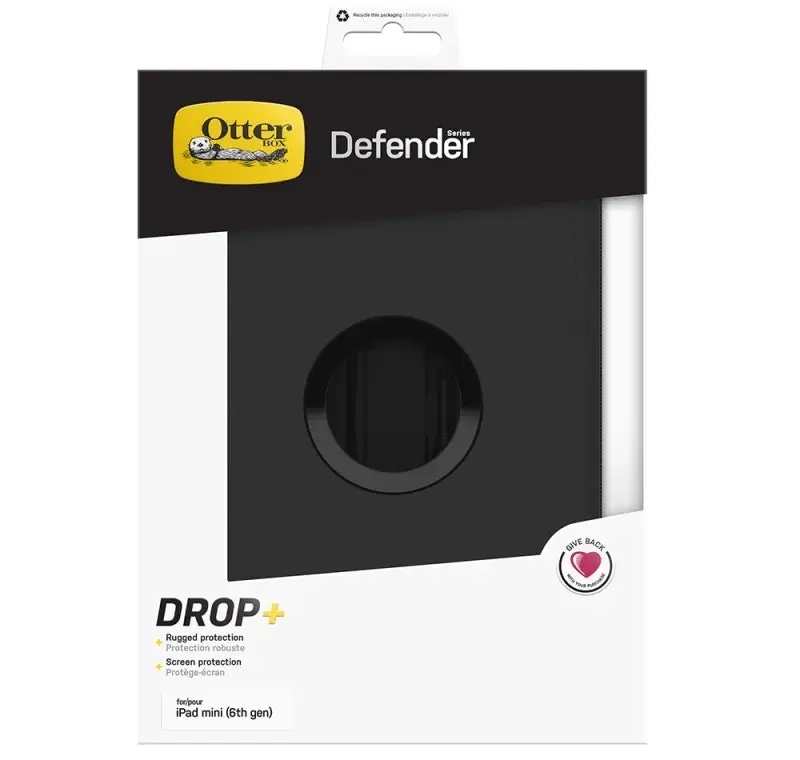 Otterbox Defender Case For Apple Ipad Mini 8.3" (6th Gen) - Black