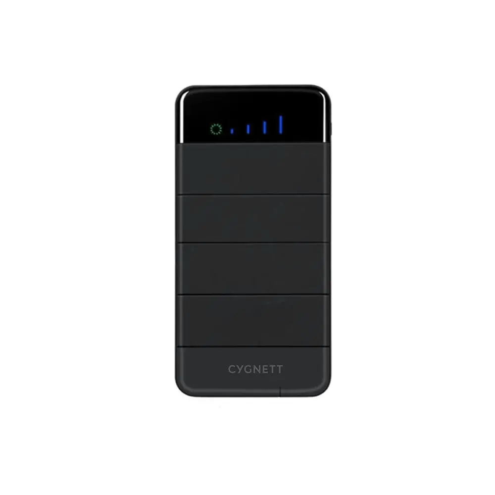 Cygnett Chargeup Explorer 8k Mah Power Bank + Solar Panels - Black