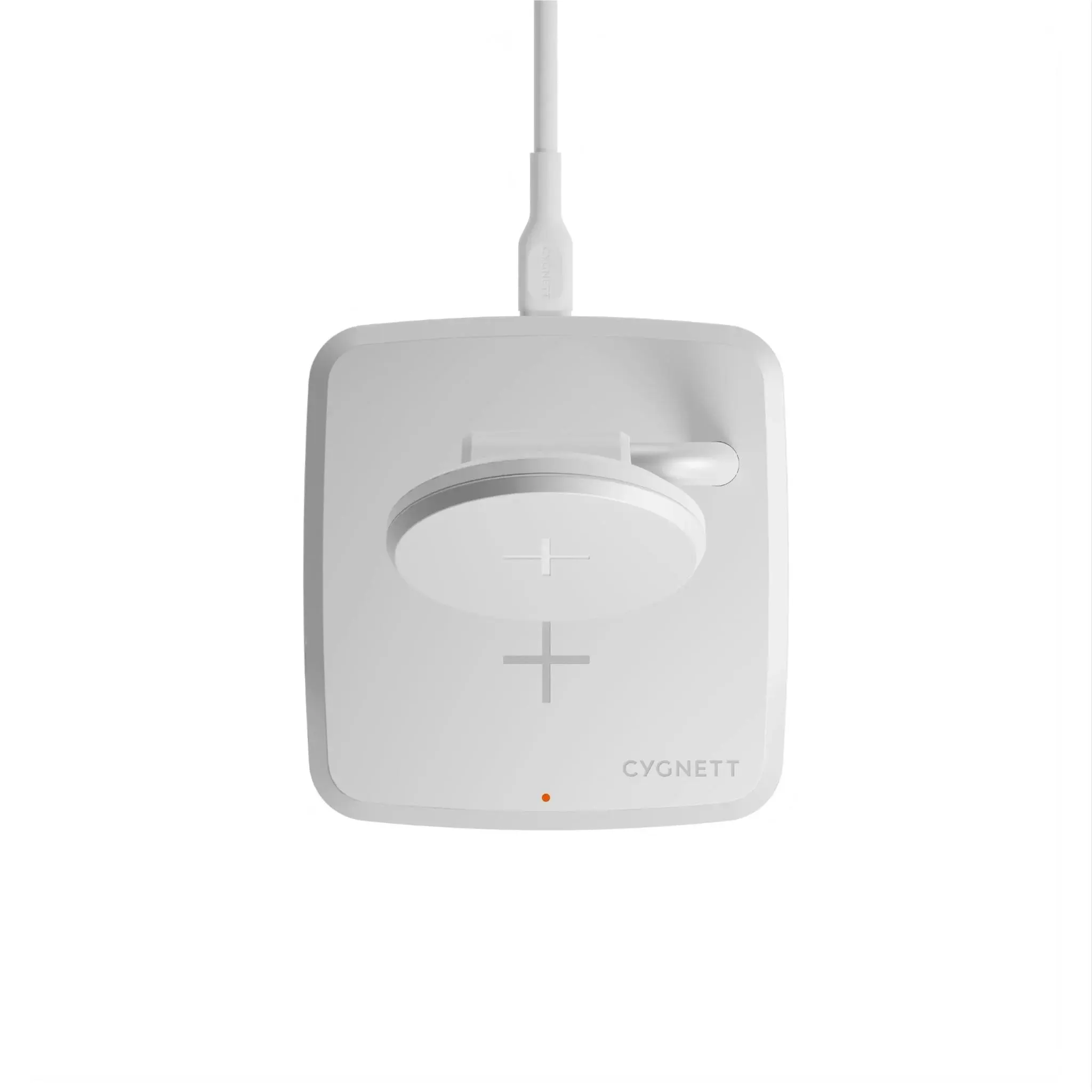 Cygnett Charge Base 2-in-1 Magnetic Wireless Charger - White