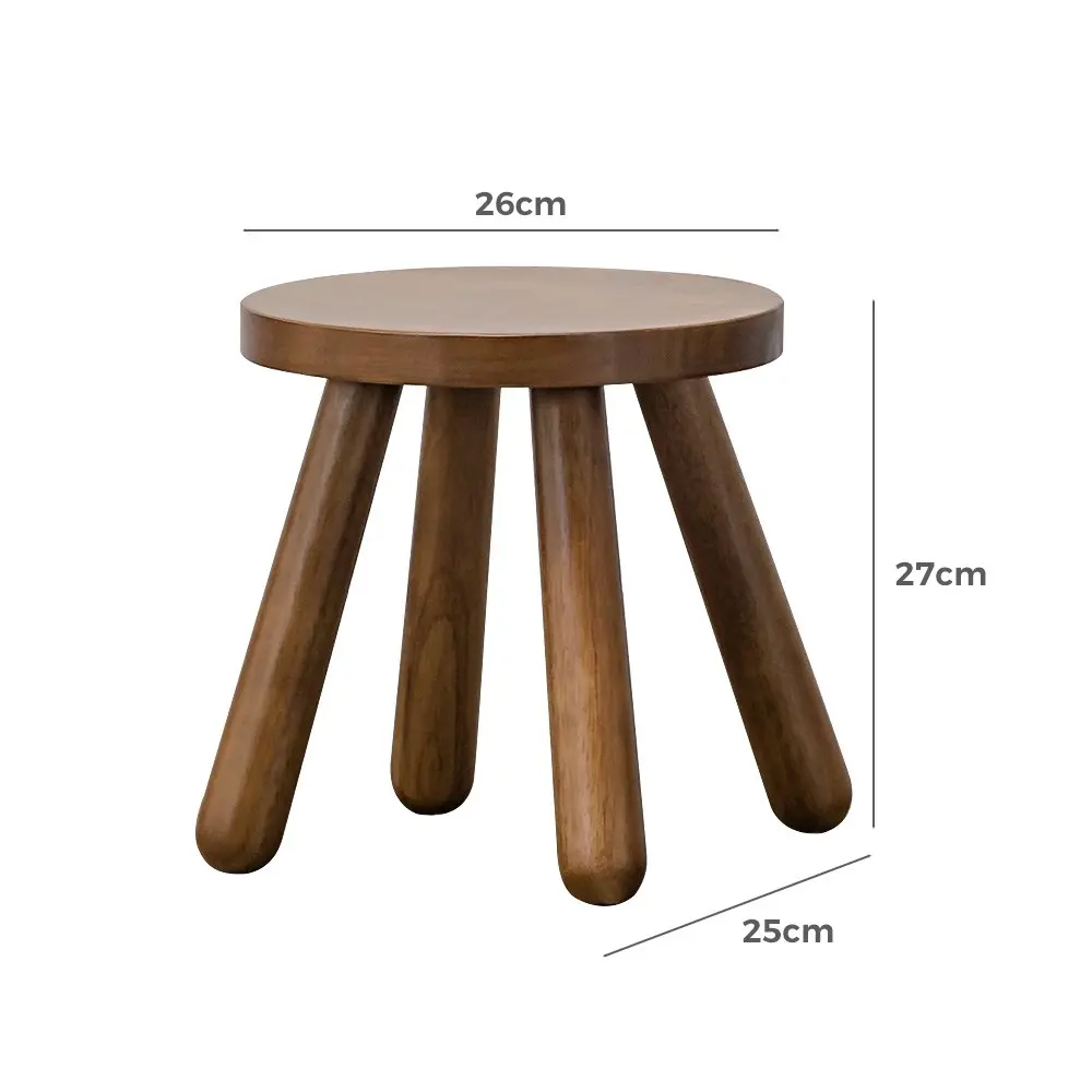 Furb 2 Kids Dining Chairs Round Chair Wooden Chair Home Furniture Walnut