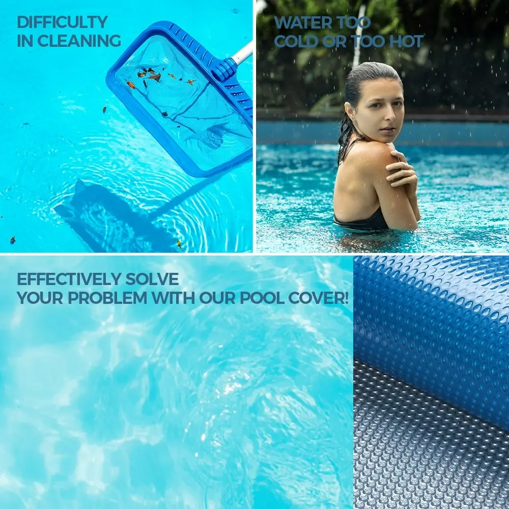 Groverdi Pool Cover 500 Micron Swimming Pool Cover Solar Blanket 6M x 3M