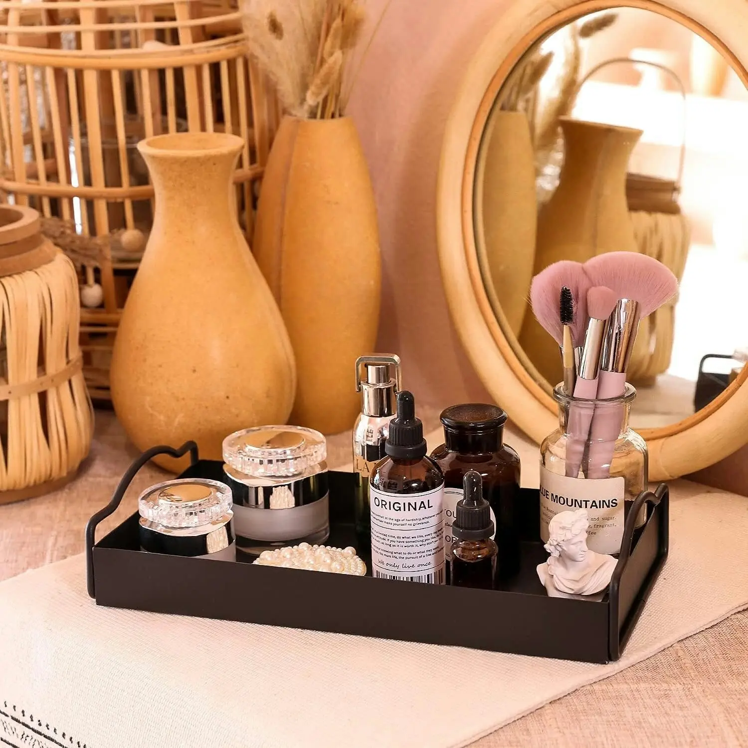 Bathroom Vanity Tray for Countertop | Stylish and Functional Organizer