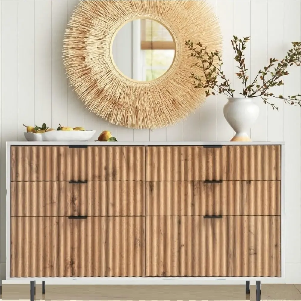 Chelsea Buffet Sideboard  6 Drawer Chest Dresser  5 Drawer Chest  Bedside Table Storage Bundle