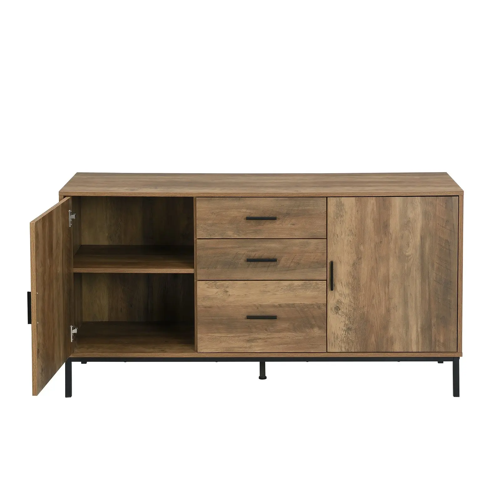 Bronx Buffet Sideboard Console Table | 2 Doors 3 Drawers 140CM for Stylish Storage Cabinet