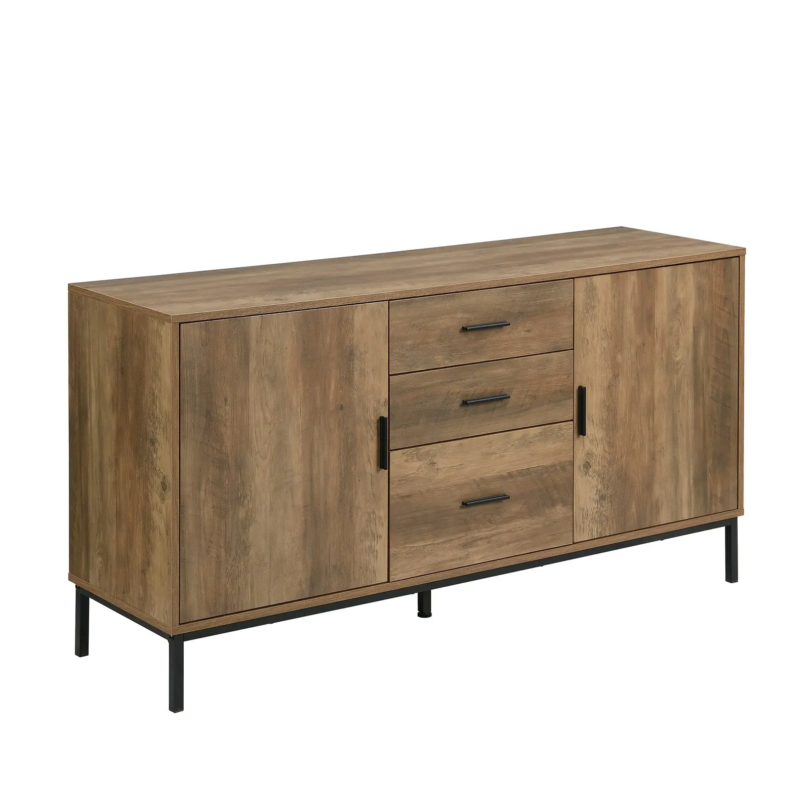 Bronx Buffet Sideboard Console Table | 2 Doors 3 Drawers 140CM for Stylish Storage Cabinet