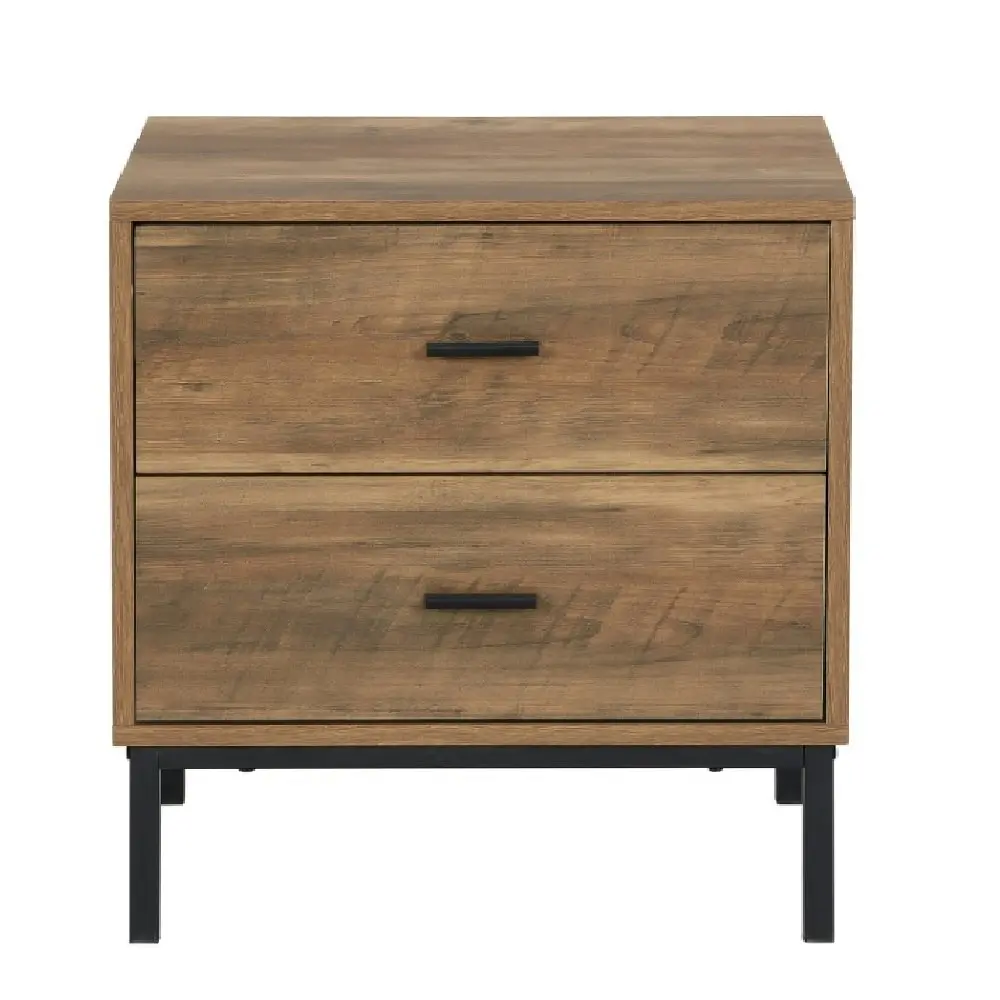 Bronx 2 Drawer Bedside Table | Modern Nightstand for Your Bedroom