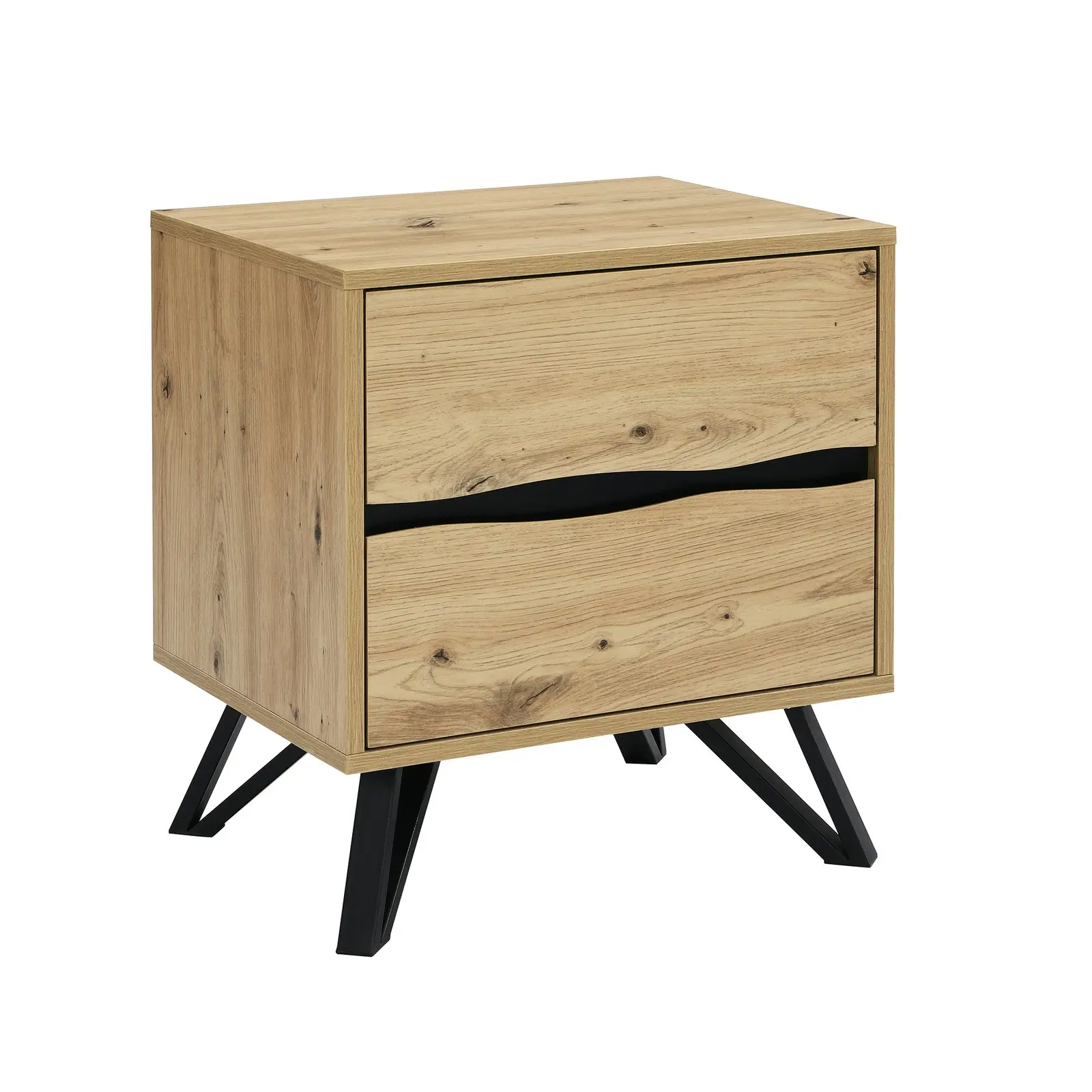 Grayson 2 Drawer Bedside Table Bundle  Set of 2 Units for Stylish and Functional Bedroom Storage